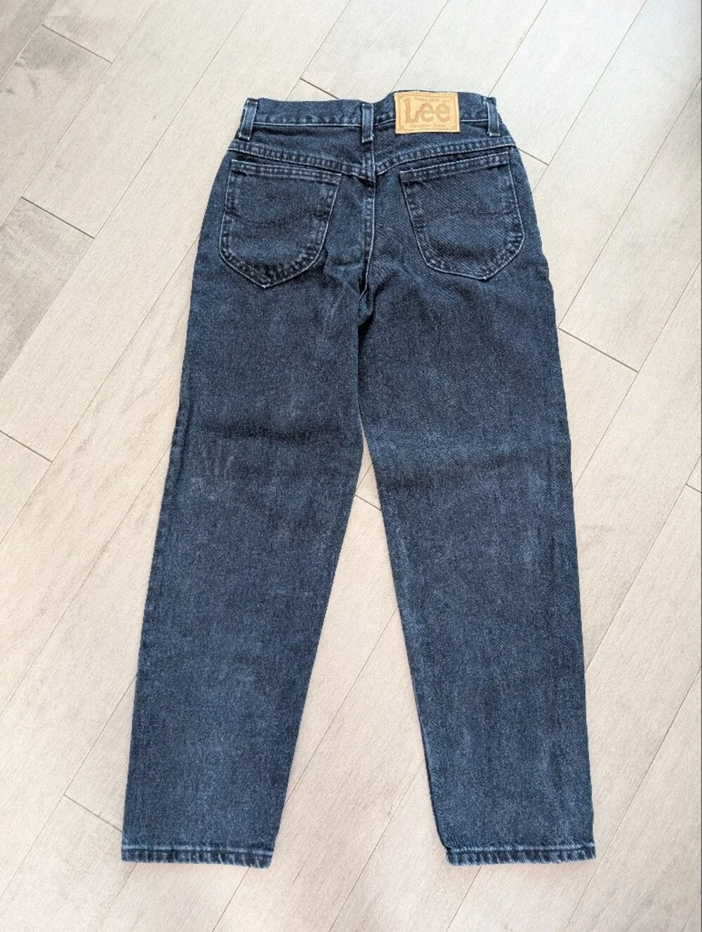 Vintage Lee Straight Leg Jeans Dark Blue Wash Size 12